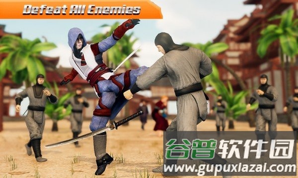 忍者英雄搏击Ninja King Fighting Games: Superhero Kung Fu Fight截图2