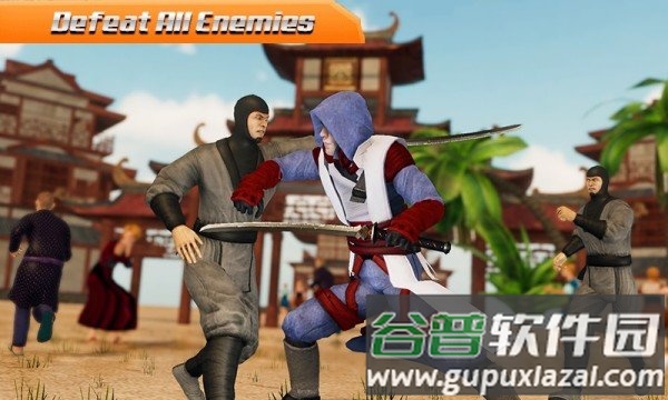 忍者英雄搏击Ninja King Fighting Games: Superhero Kung Fu Fight截图3