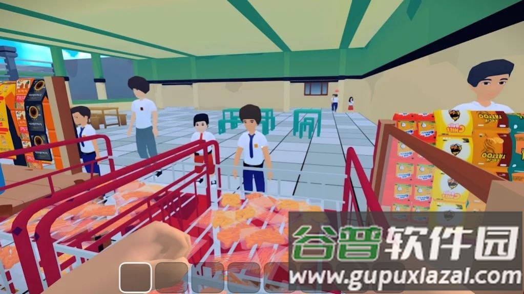 学校自助餐厅模拟器游戏(Kantin Sekolah Simulator)截图1