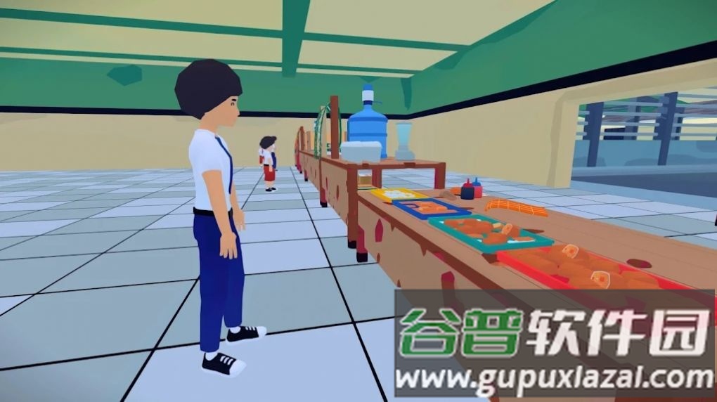 学校自助餐厅模拟器游戏(Kantin Sekolah Simulator)截图3