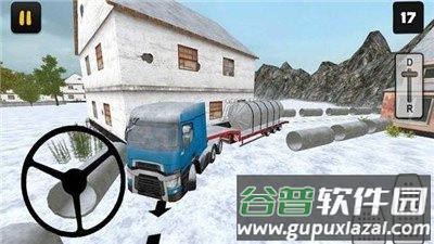 冬天农场卡车3dWinter Farm Truck 3D: Silo Transport截图3