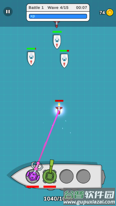 海上卫士游戏(Sea Defenders: Idle Shooter)截图4