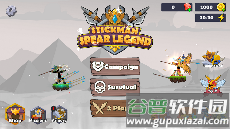 火柴人长矛传奇(Stickman Spear Legend)最新版截图4
