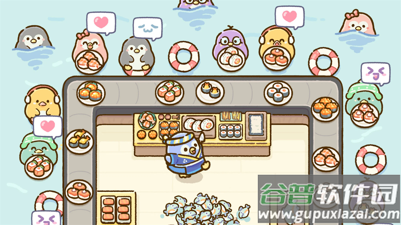 企鹅寿司酒吧最新版游戏(Penguin Sushi Bar)截图6