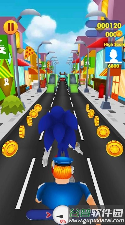 蓝刺猬竞速赛游戏