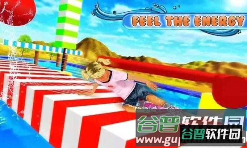 水上公园冒险游戏(Stuntman Runner Water Park 3D)截图1
