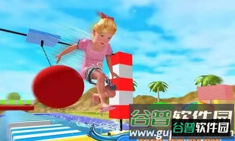 水上公园冒险游戏(Stuntman Runner Water Park 3D)截图2
