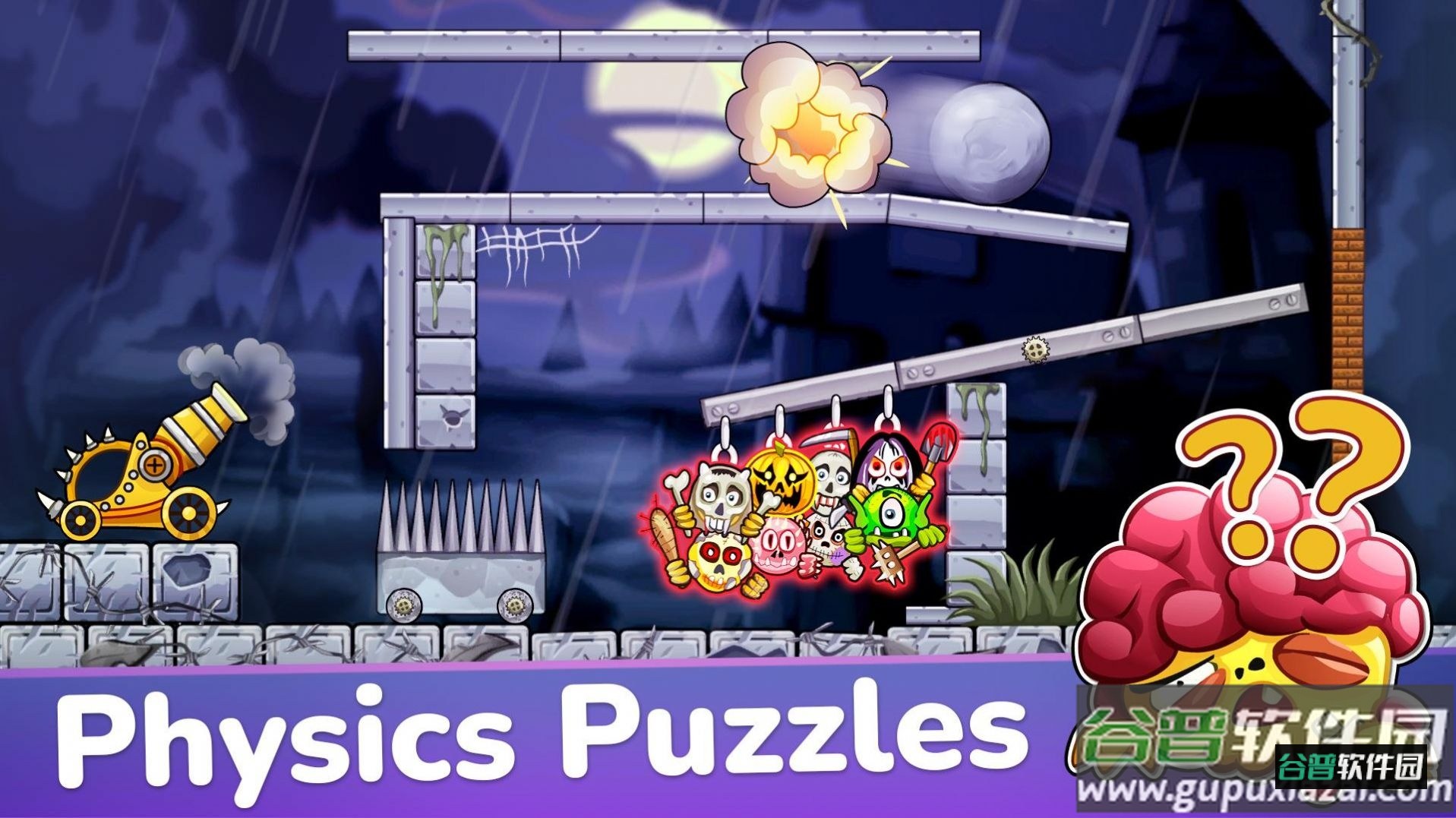 粉碎怪兽邪恶谜题游戏下载(Crush the Monsters)截图1