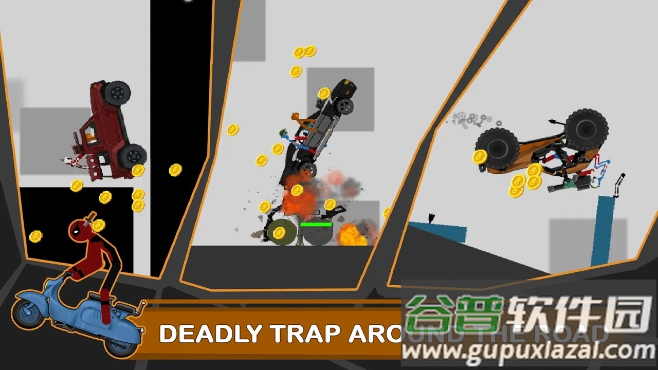 火柴人冲撞毁灭2游戏下载截图4