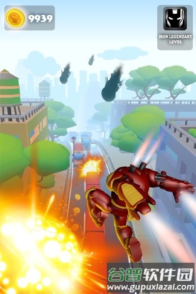 钢铁侠地铁冒险游戏(subway iron)截图2