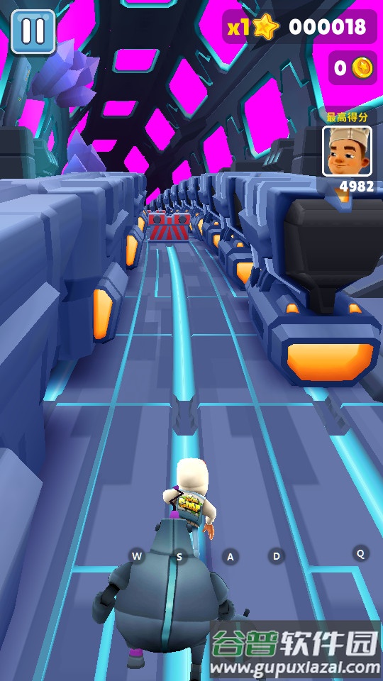 地铁跑酷太空站修改版截图2