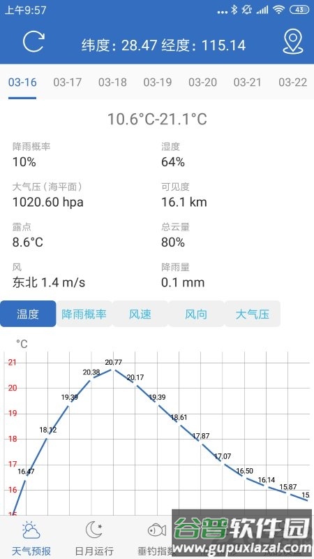 钓鱼天气app截图1