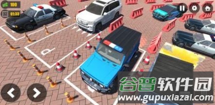 新警车停车训练游戏(New Police Car Parking Training Game:Car Driving)截图2