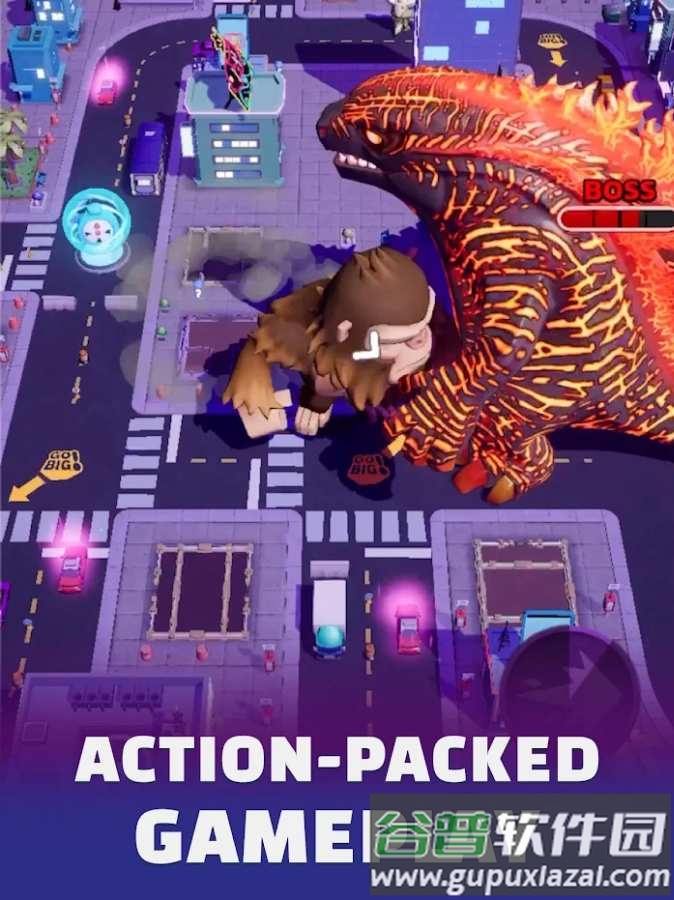 不断壮大哥斯拉大战金刚手游截图3