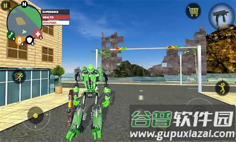 超级鲨鱼变形机器人游戏截图3