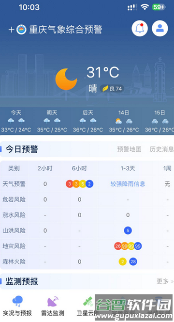 重庆综合预警官方版 重庆综合预警官方版
