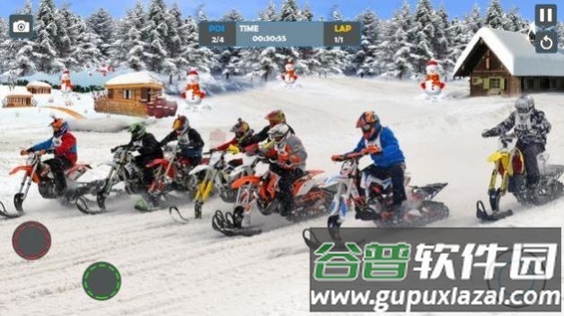 冰上滑雪车比赛游戏