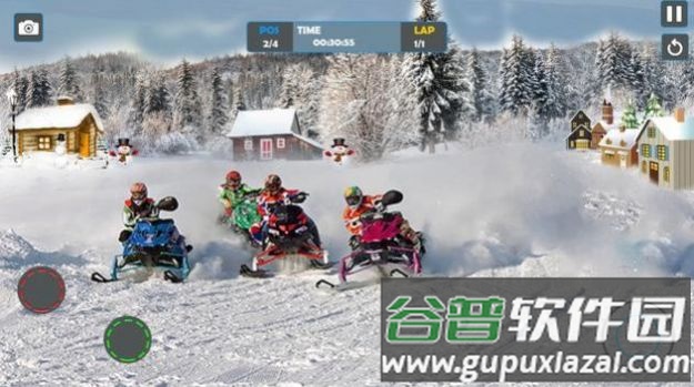 冰上滑雪车比赛游戏截图3