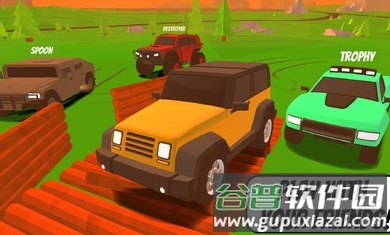 卡通多人赛车沙盒截图2