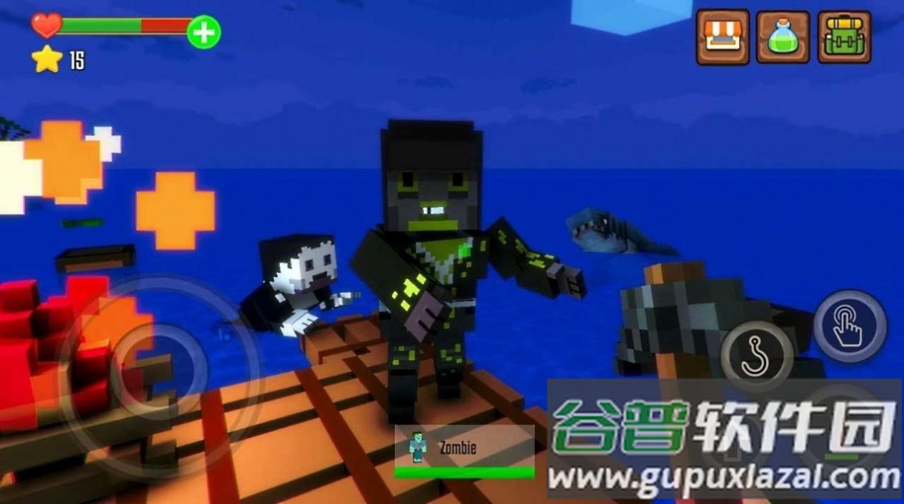 僵尸世界木筏生存游戏(Zombie Raft 2)截图4