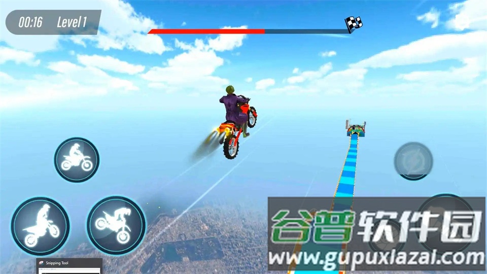 巨型坡道摩托特技3D游戏(SuperHero Bike)截图2