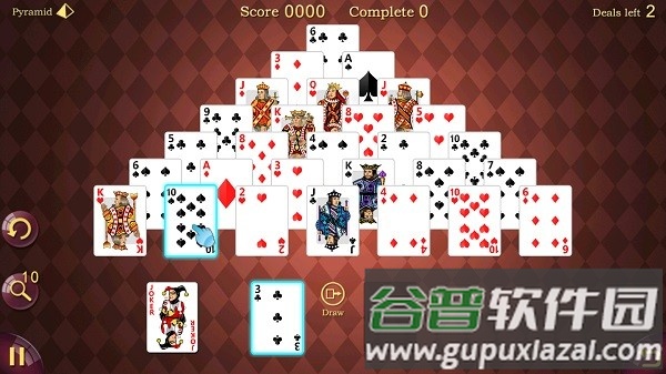 金字塔纸牌游戏(也叫金字塔接龙)截图2