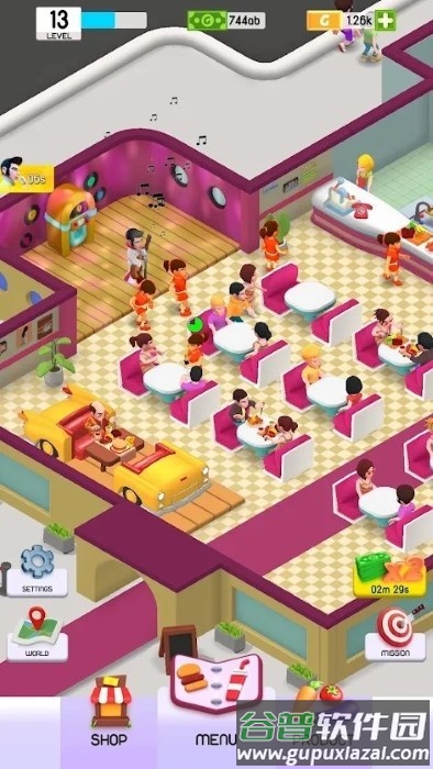 餐厅帝国大亨空闲游戏(restaurant empire tycoon idle)截图1