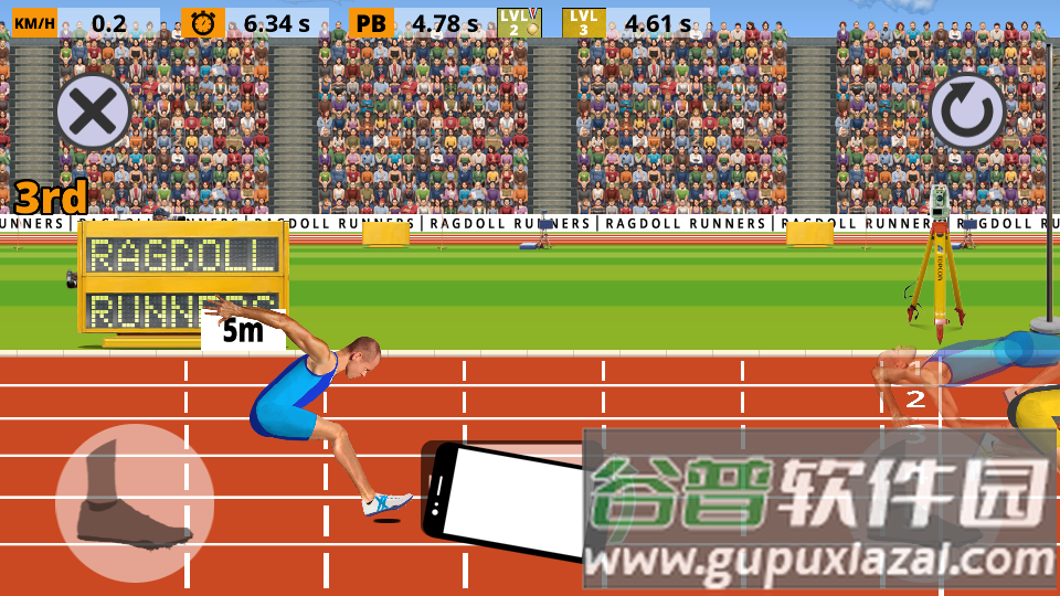 跑步模拟器(Ragdoll Runners)去广告版截图1