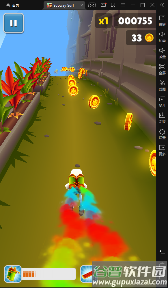 Subway Surf地铁跑酷英文破解去升级版截图3
