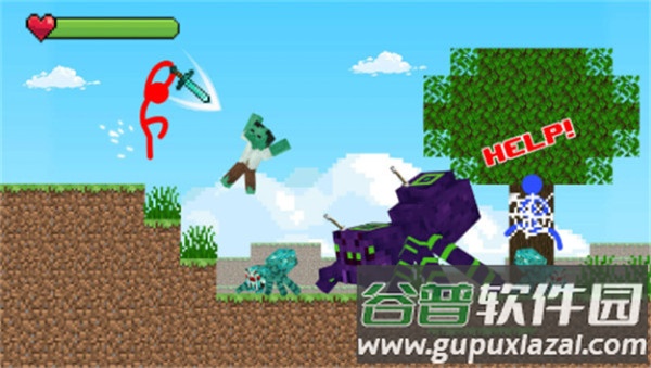 火柴人格斗工艺冒险Stick Craftman下载截图1