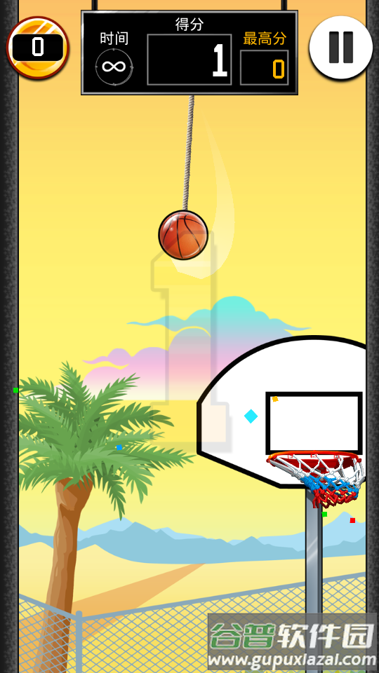 Basket Fall下坠灌篮手游截图1