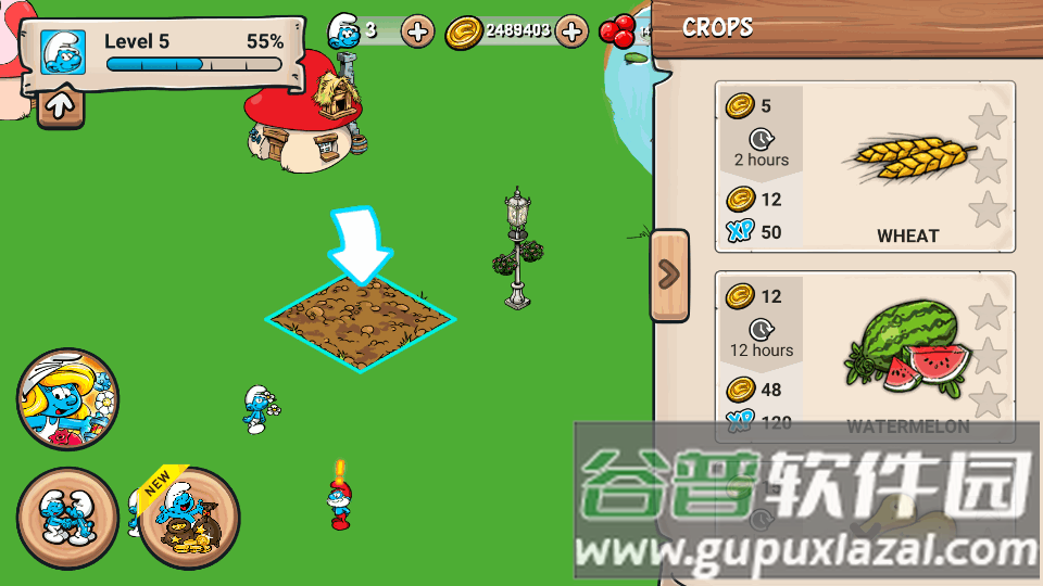 蓝精灵村庄游戏(Smurfs' Village) 蓝精灵村庄游戏(Smurfs' Village)