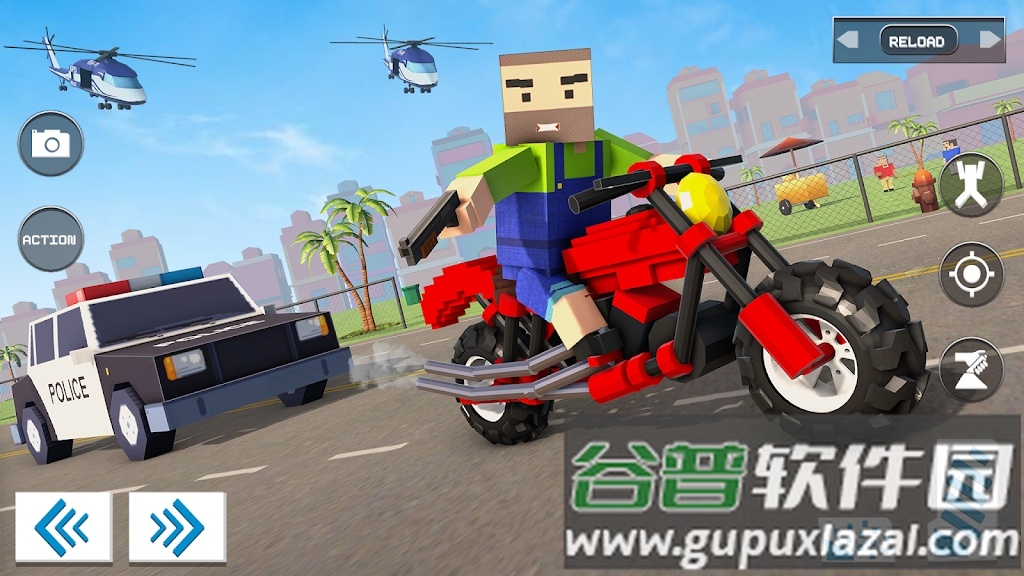 火焰工艺像素枪战游戏(Fire Craft Pixel Gun Battle)截图1