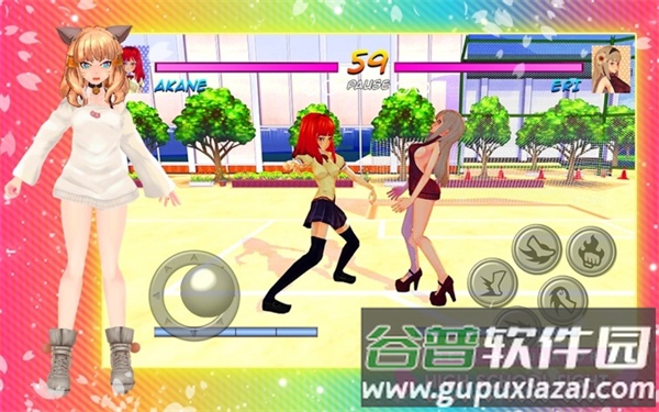 高中女生战斗模拟器下载(High School Girl Anime Fighter)截图3