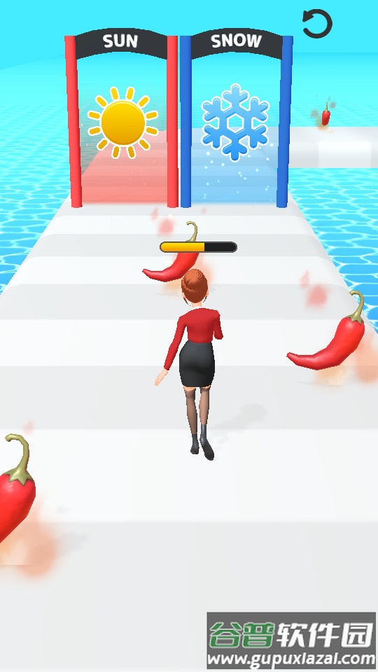 Hot Run 3D冰火女孩截图3