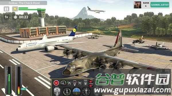 飞行飞机飞行模拟器游戏(take off airplane pilot race)截图3