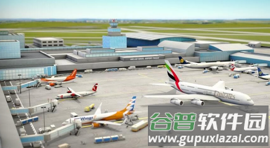 机场世界飞行模拟器和机场大楼
