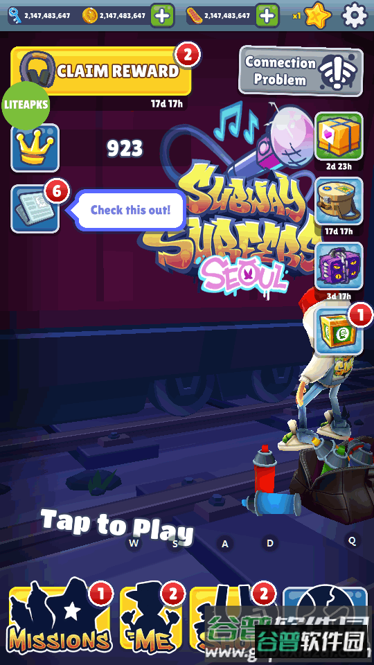 地铁跑酷首尔版本国际服(Subway Surf)截图1