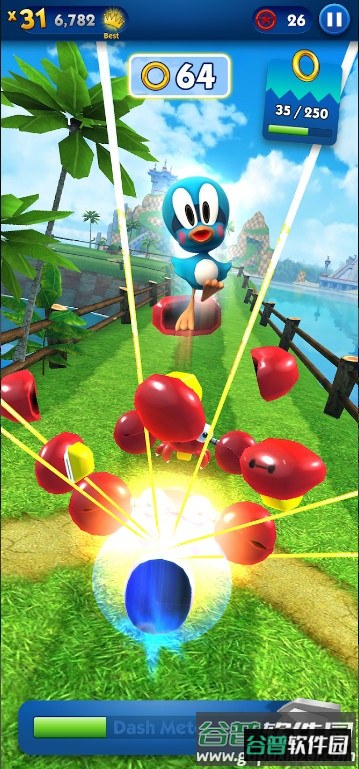 索尼克冲刺无限资源版(SonicDash)截图1
