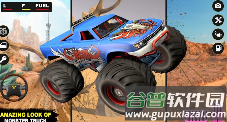德比沙漠卡车游戏(Monster Derby Truck Fighting)
