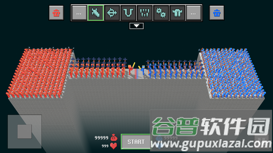 块状布娃娃之战(Blocky Ragdoll Battle)截图1