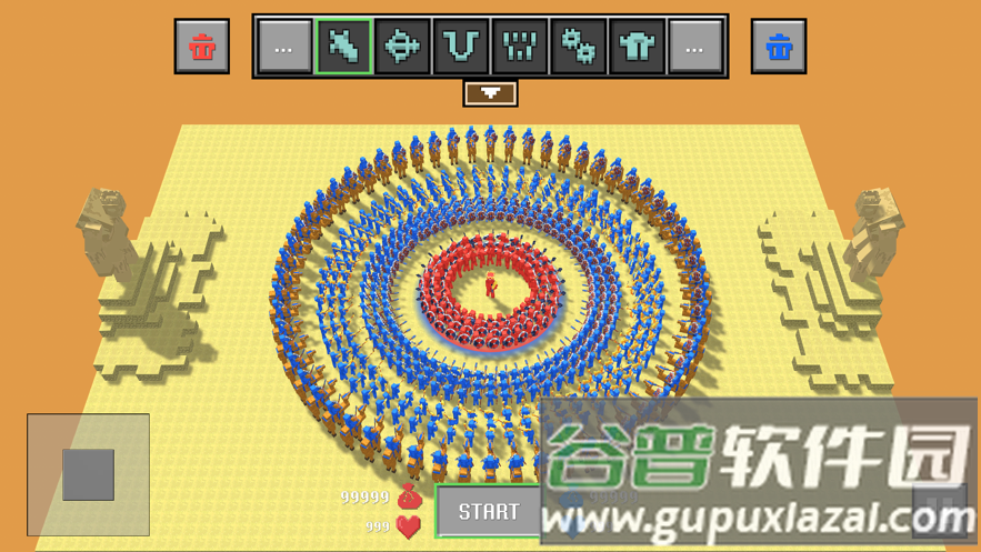 块状布娃娃之战(Blocky Ragdoll Battle)截图2