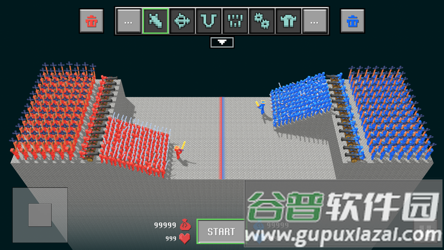块状布娃娃之战(Blocky Ragdoll Battle)截图3