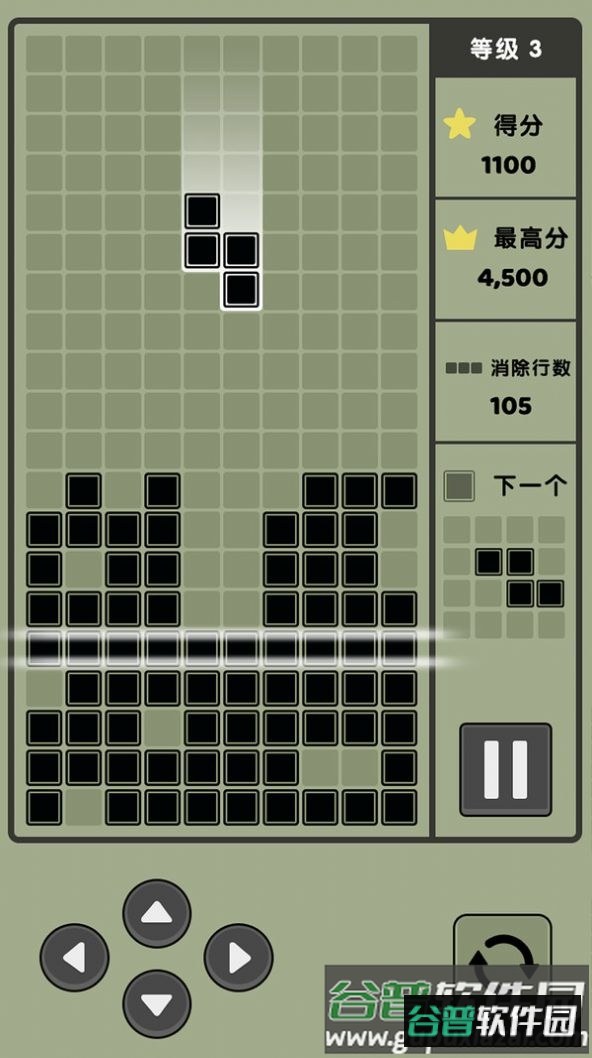 俄罗斯消方块复古版游戏截图2