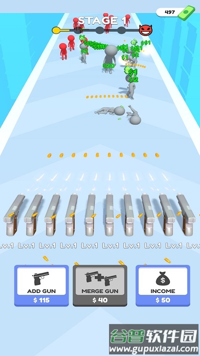 闲置喷枪大师游戏(Idle Gun Master)截图2