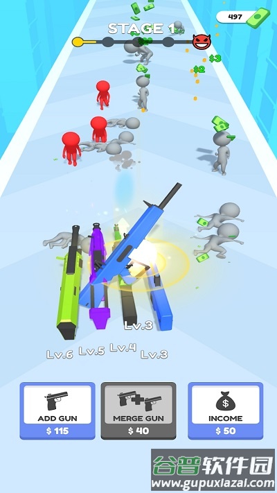 闲置喷枪大师游戏(Idle Gun Master)截图3