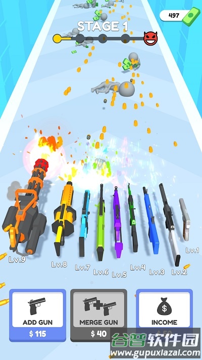 闲置喷枪大师游戏(Idle Gun Master)截图4