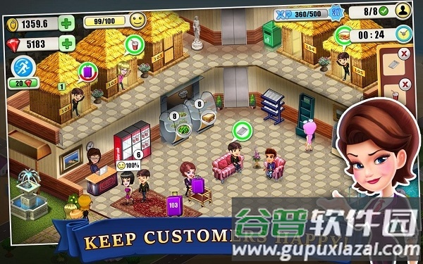 酒店大亨无限金币钻石版(ResortTycoon)截图4
