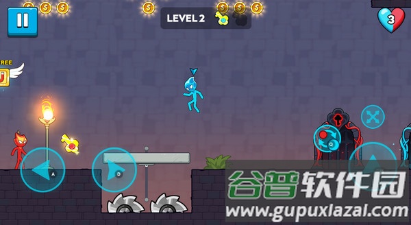 红蓝火柴人下载安装(Red And Blue)截图3