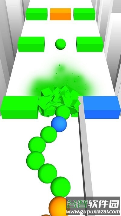 颜色球球蛇形撞击游戏截图2